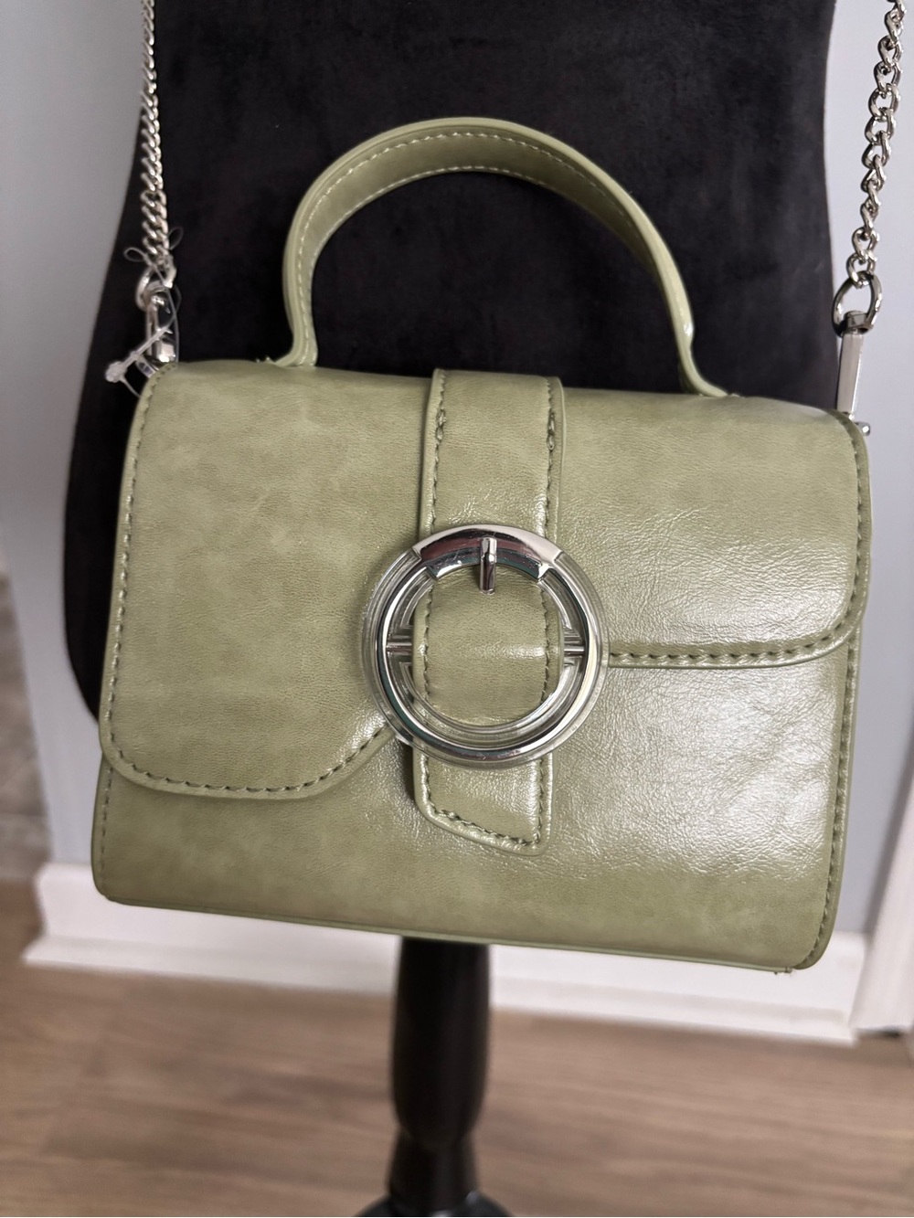NWT Quiet Luxury Retro Festival Green Top-Handle Crossbody Bag - Picture 2 of 5